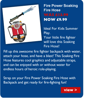 Fire power soaking fire hose - was £13.99 - now
£9.99 - view